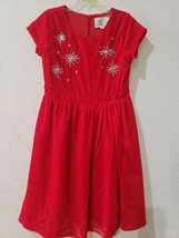 NWT Gymboree Fun &amp; Fancy Dressed Up Christmas Holiday Red Velvet Dress Sz 7 - £17.02 GBP