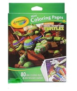 Crayola Ninja Turtles 80 Mini Coloring Pages With 6 Washable Markers Set... - £5.42 GBP
