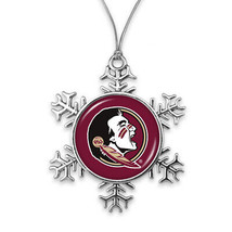 59715 Florida State FSU Seminoles Snowflake Christmas Ornament - £13.37 GBP