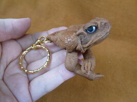 EL1000-6) genuine Cane TOAD head + legs Leather key fob keychain I love ... - $32.99