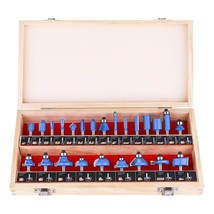 Router Bits Sets Of 24A Pieces 1/4 Inch Shank Router Bit Set T Shape - For Comme - £58.22 GBP