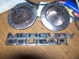 1992 Cougar Trunk Side Emblem 4 Pcs 25TH Anniversary Set Oem Used Orig Mercury - £77.90 GBP