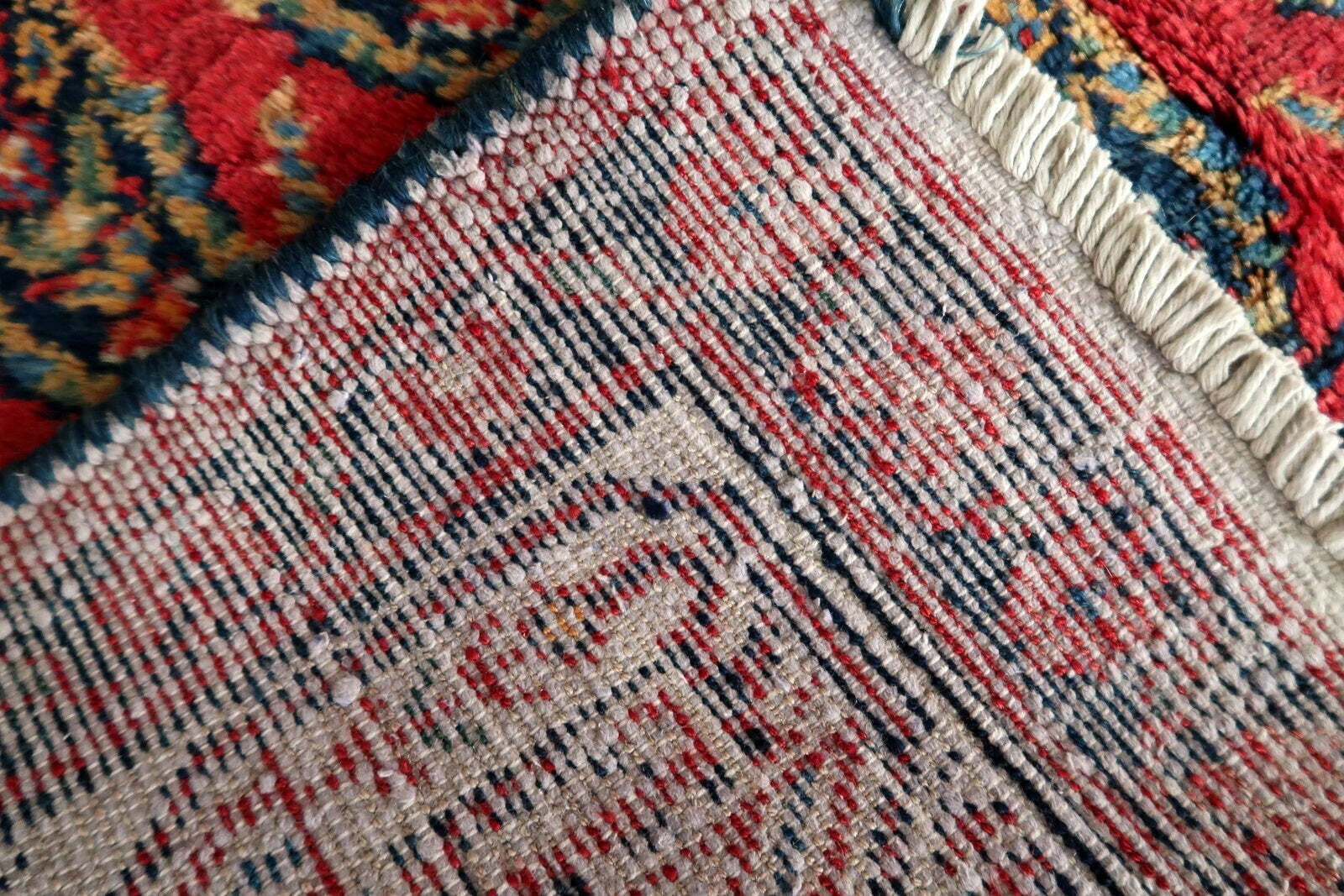 Handmade Vintage Persian Hamadan Rug 4.6' x 6.11 (137cm x 210cm), 1960s - 1C1179 Item image 12