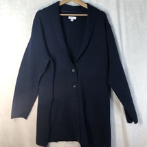 Charter Club Size XXL Navy Blue Shawl Collar Cardigan Sweater Oversize R... - £23.35 GBP