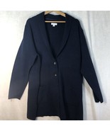 Charter Club Size XXL Navy Blue Shawl Collar Cardigan Sweater Oversize R... - £23.29 GBP