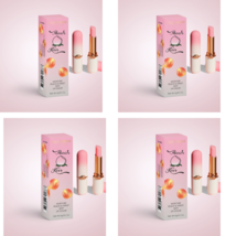 Moisturizing Peach Long Lasting Lip Gloss/Balm-Pink Color, Moisture (4pc... - £14.75 GBP