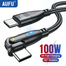 AUFU 100W Magnetic Connect Rotating Fast Charging Cable - USB A To Type-C Power  - £6.81 GBP+