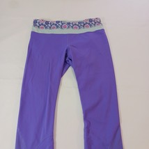 Lululemon Women's Purple Back Zippered Pocket Leggings Measured Size (30×23) image 9