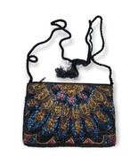 Beautiful Vintage Beaded Women’s Crossbody Purse Evening Bag 5.5 x 8.5” ... - £30.50 GBP