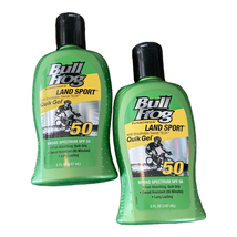 Bull Frog Land Sport SPF 50 Quik Gel Sunscreen 2 bottles  - £38.44 GBP