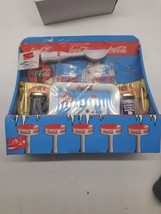 Coca Cola Sundae Shoppe Complete Set Scoop 2 Glasses Tray Topping Collec... - $21.29