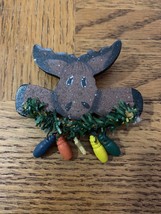 Vintage Christmas Moose Pin - $18.69