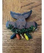 Vintage Christmas Moose Pin - £14.69 GBP