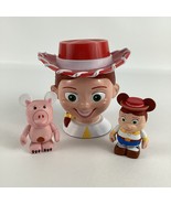 Disney Pixar Toy Story Cowgirl Jessie Flip Top Mug Vinylmation Hamm Jessie - $40.53 CAD