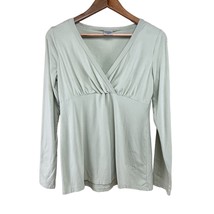 Motherhood Maternity Nursingwear Green Post Maternity Long Sleeve Shirt Size S - £13.97 GBP