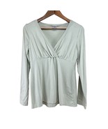 Motherhood Maternity Nursingwear Green Post Maternity Long Sleeve Shirt ... - $24.42 CAD