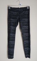Champion Black Grey Striped Duo Dry Full Length Leggings Women&#39;s Size M - $231.50 MXN