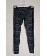 Champion Black Grey Striped Duo Dry Full Length Leggings Women&#39;s Size M - $231.50 MXN
