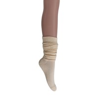 Ecru Slouch Socks for Women Made in USA 1 PAIR Size 9 to 11 - $9.89