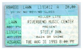 Steely Dan Concerto Ticket Stub Agosto 31 1993 Cincinnati Ohio - £36.36 GBP