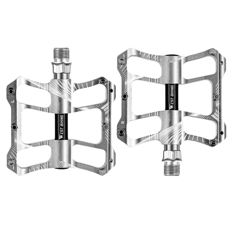 A5KC 2Pcs Anti-slip MTB Mountain Bike Flat Pedal Aluminum Alloy Bicycle Sealed i - £106.71 GBP