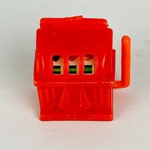 Miniature Red Toy Slot Machine Made in Hong Kong Red Doll Sized - $13.76