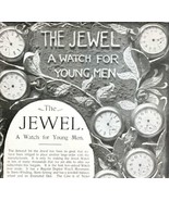The Jewel Young Man&#39;s Pocket Watch 1897 Advertisement Victorian XL DWII6 - $41.13 CAD