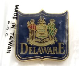 VTG Delaware Motto Liberty And Independence State Seal Lapel Pin Souvenir - £10.27 GBP