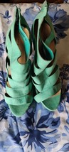 Womens NEW Look size 6 Green Stilettos Express Shipping - $31.84