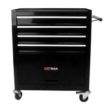 4 Drawers Rolling Tool Cart Tool Storage Tool Box Tool Chest With Wheel ... - £210.37 GBP
