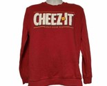 Kelloggs Cheez-It Sweatshirt  Woman&#39;s Large Red Raised Textured Logo - £18.75 GBP