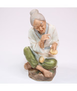 Vintage Asian Japanese 6&quot; Inch Woman Making Bread Figurine Rare Item Ver... - $15.48