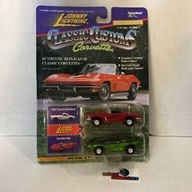  RARE   1962 &amp; Indy Corvette * Johnny Lightning Classic Corvette * ND10 - £13.38 GBP