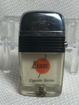 Vtg VU Lighter Scripto MCM Evans Cigarette Service Advertisement Black B... - $49.95