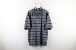 Vtg 90s Woolrich Mens Large Faded Striped Color Block Collared Rugby Polo Shirt - £35.06 GBP