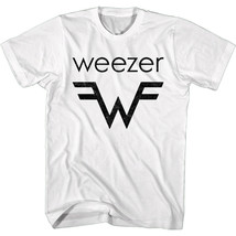Weezer W Logo White Men&#39;s T Shirt Hero =W= Alternative Rock Merch Rivers Cuomo  - £23.20 GBP+