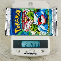 21.433g HEAVY! Venusaur art! Pokemon Base Set Booster Pack TCG 4th print... - £559.39 GBP
