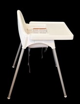 IKEA Antilop High Chair w/ Tray White Baby Toddler Feeding Chair image 4