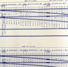 1959 Railroad Bangor Aroostook Original Blueprint #8 Turnout Crossover A... - $1,142.10 MXN