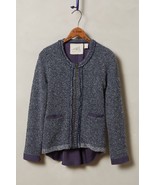 NWT ANTHROPOLOGIE ENVALIRA NAVY SWEATER JACKET by ANGEL of the NORTH M - $74.99