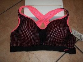 womens  sports bra size medium black padded nwt - £26.07 GBP