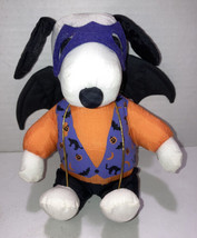 Halloween Masked Bat Wings Peanuts Snoopy Plush - £8.02 GBP