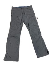 Wrangler ATG Cargo Utility Pants Men&#39;s 36x30 Gray Dark Wash Canvas 10NT6... - $433.88 MXN