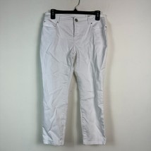 INC Womens 10 White Skinny Leg Cropped Jeans NWT BE22 - £26.96 GBP