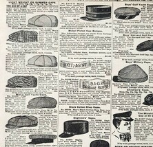 1900 Railroad Military Hats Advertisement Victorian Sears Roebuck 5.25 x 7&quot; - €18,13 EUR