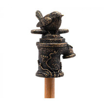 Jardinopia Antique Bronze Topper - Wren on Tap - $22.54