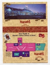 Harrah&#39;s Casino Tunica Mississippi Room Key Folder &amp; Postcard 2000 - $17.82