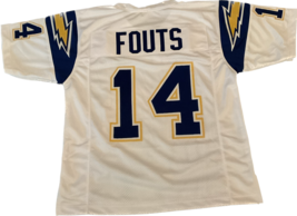 UNSIGNED CUSTOM STITCHED DAN FOUTS #14 THROWBACK JERSEY-MEDIUM  - £54.87 GBP+