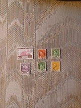 Lot Of 6 Iraq Cancelled Postage Stamps Vintage Collection VTG Middle East - £6.33 GBP