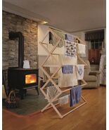 EXTRA LARGE FOLDING DRYING RACK Clothes Laundry USA HANDMADE  48W x 70H ... - $287.99